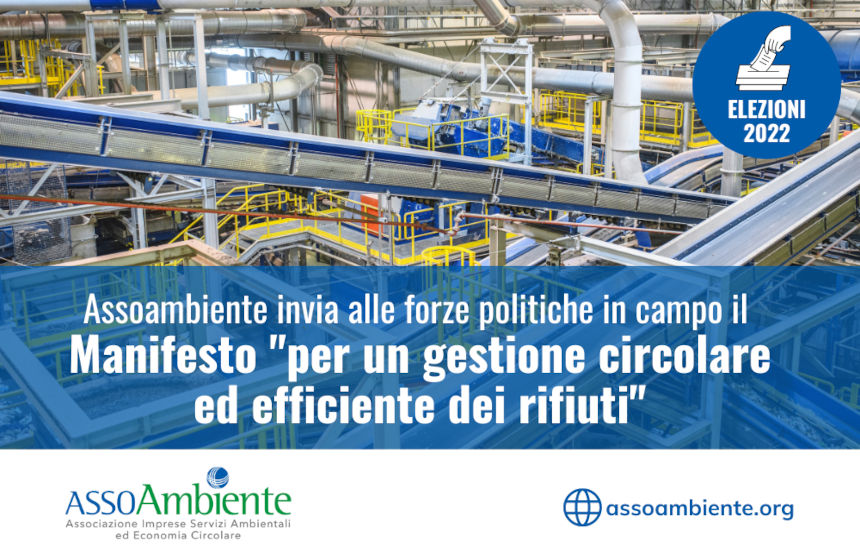 assoambiente invia un manifesto