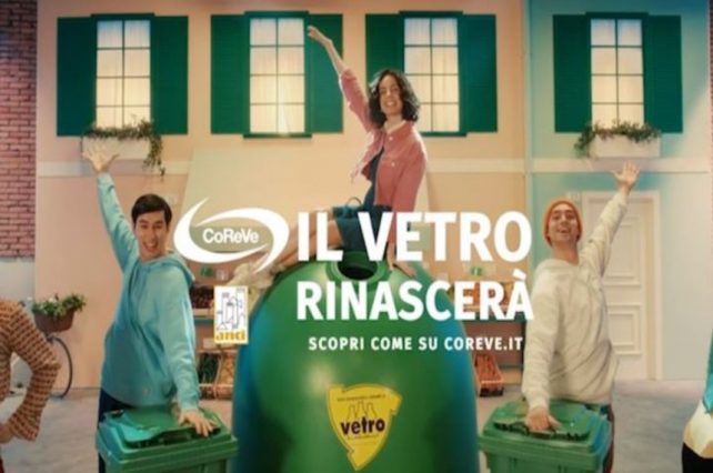 coreve TASSO DI RICICLO DEL VETRO OLTRE L’80%,