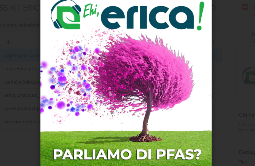 società erica , lancia il primo podcast sui PFAS,