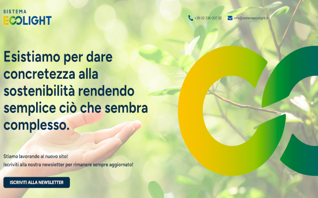 Sistema ecolight presenta la nuova brand identity