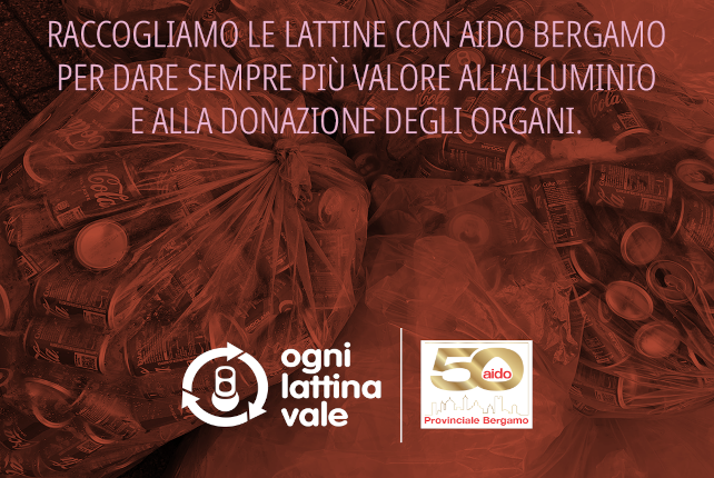 AIDO Bergamo e cial per la raccolta di lattine